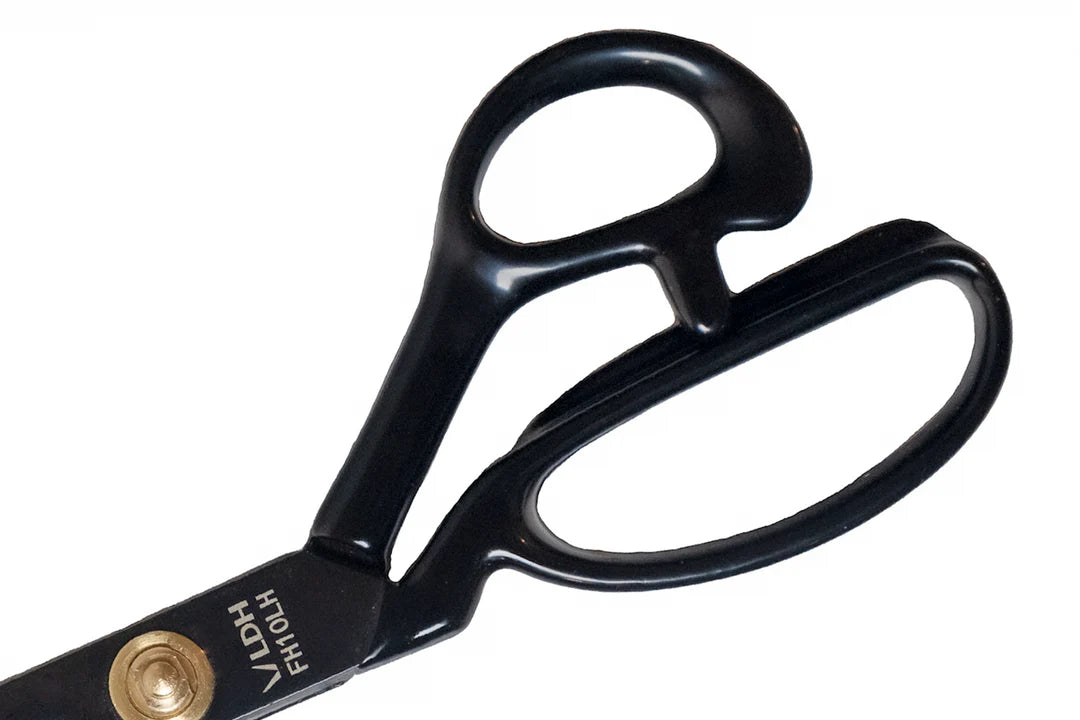 LDH 10"  Midnight Edition Fabric Shears - Left Handed, Rubber Handle