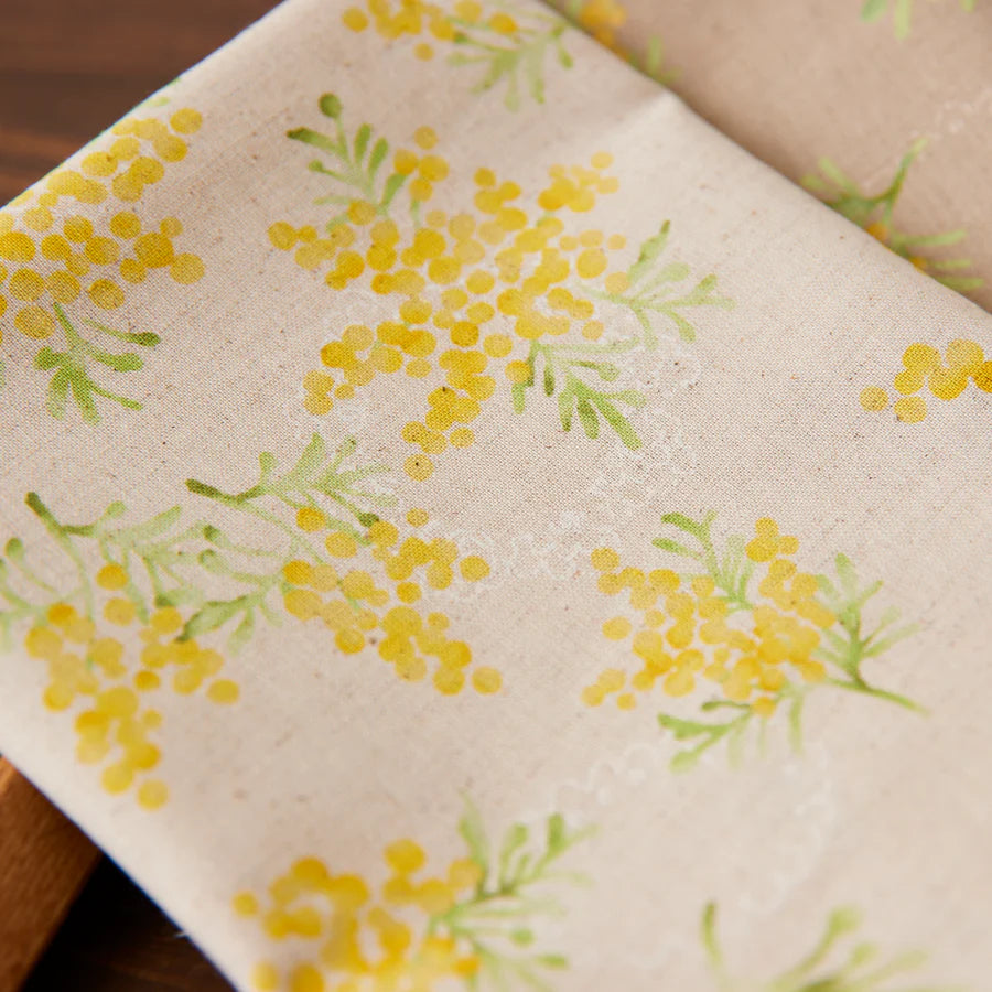 Kokka - Mimosa - 1A - Cotton Linen Sheeting