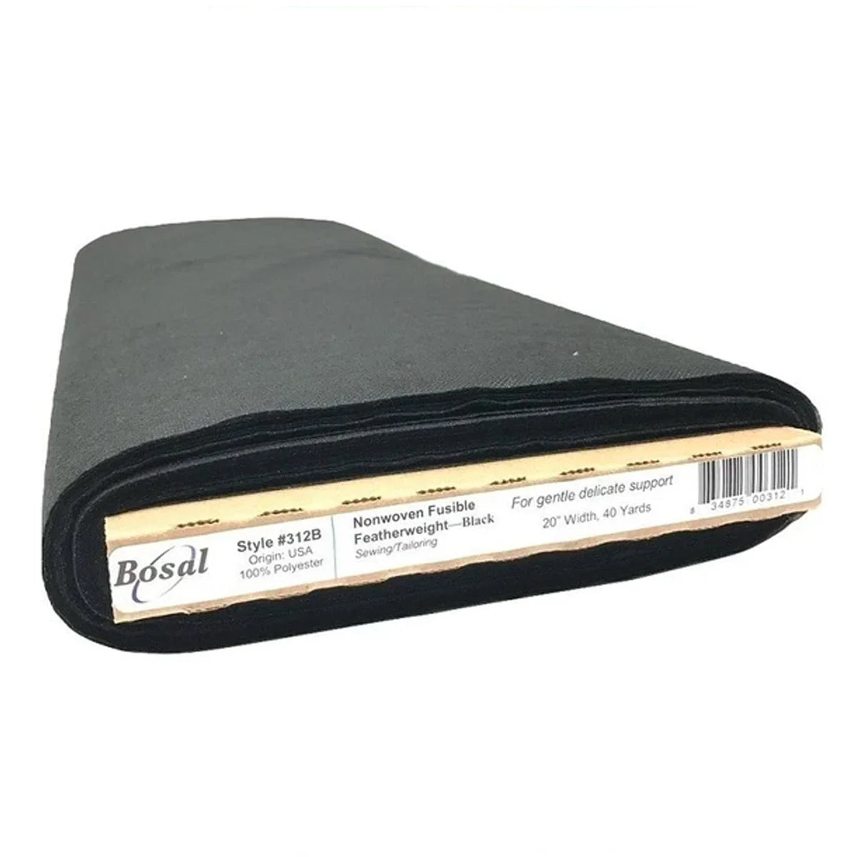 Bosal - Non-Woven Fusible Feather Weight  - Black