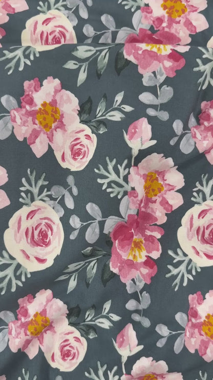 Modal Jersey Knit - Large Florals