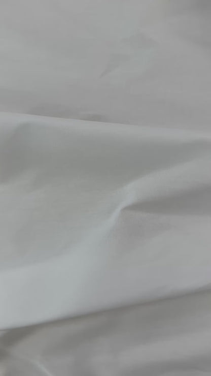 Crisp European Cotton Poplin - White