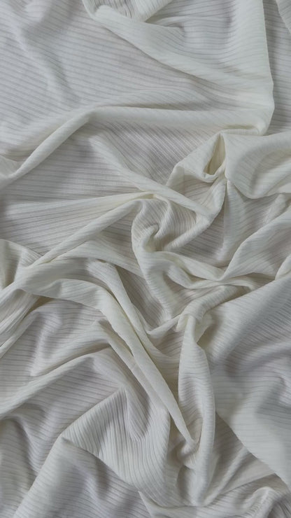 Bamboo Rib Knit - Ivory