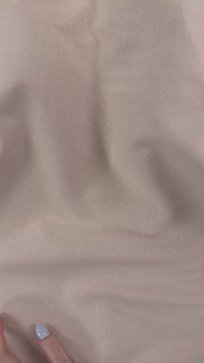 Organic Cotton 1x1 Rib Knit - Blush - Made In Canada