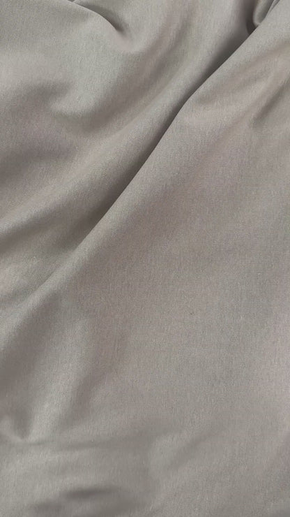 Organic Cotton 1x1 Rib Knit - Beige - Made In Canada