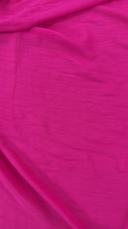 Fuchsia - Crinkle Yoryu Viscose