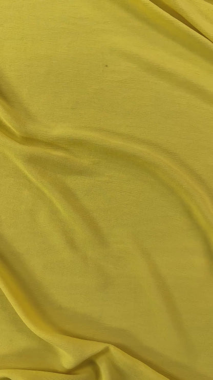 Yellow - Crinkle Yoryu Viscose