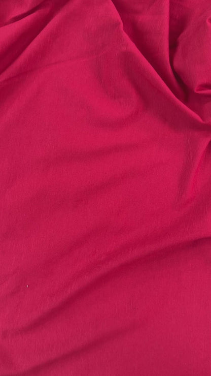 Organic Cotton Slub Jersey - Ruby Red