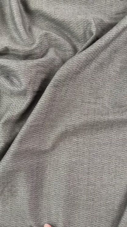 Wool Micro-Herringbone - Dark Grey /Off Black - Film Studio Deadstock