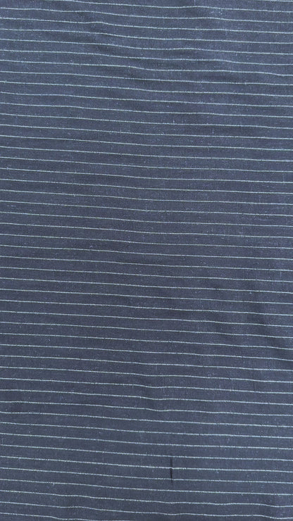 Classic Linen Rayon Yarn-dyed Stripe - Dark Navy