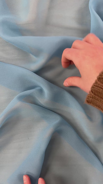 Polyester Chiffon - Sky Blue - Film Studio Deadstock