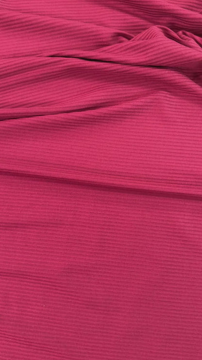 Bamboo Rib Knit - Burgundy