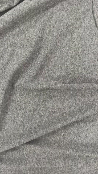 Organic Cotton Jersey - Heathered Charcoal