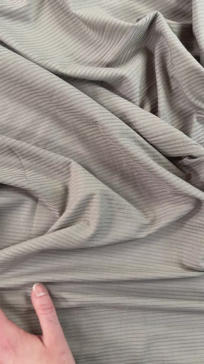 Bamboo Rib Knit - Taupe