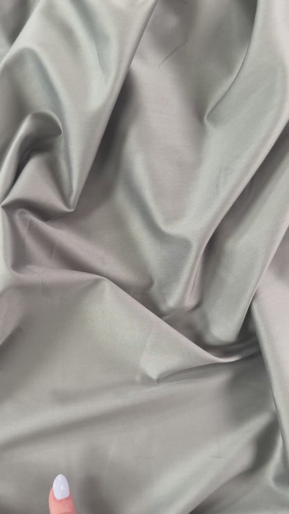 Organic Cotton Sateen - Grey