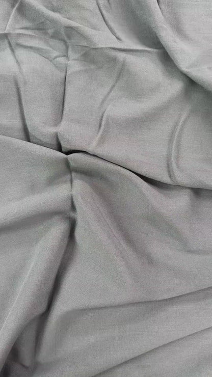 Stretch Viscose Slub - Petrol Blue