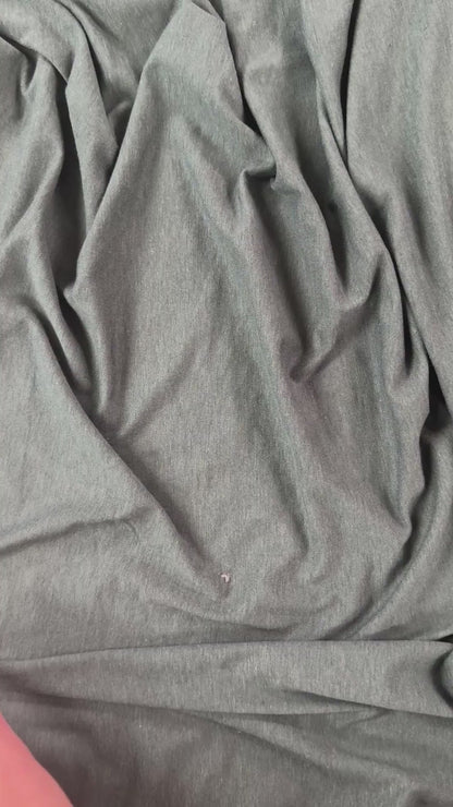 Bamboo Cotton Feather Jersey - Pine