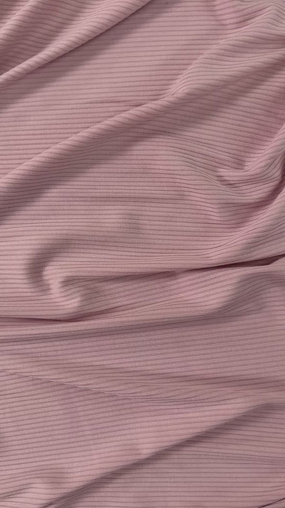 Bamboo Rib Knit - Blush