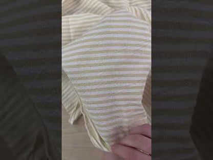 Organic Yarn Dyed Cotton - Yellow Stripe