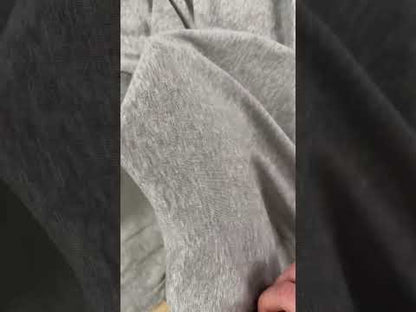 Merino Bamboo Sweater Rib Knit - Light Heathered Grey