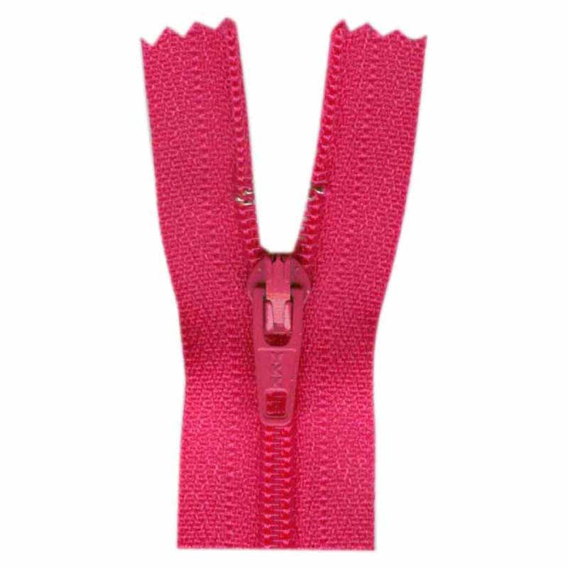 General Purpose Lightweight Close End Zipper 20cm (8″) - Fuchsia