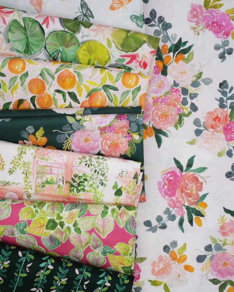Orangerie - Forest Bouquet - Cotton Fabric