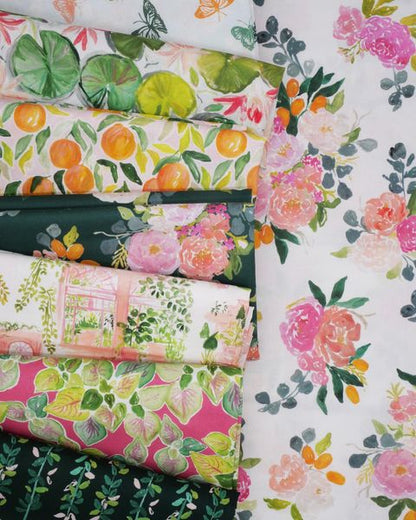 Orangerie - Forest Bouquet - Cotton Fabric