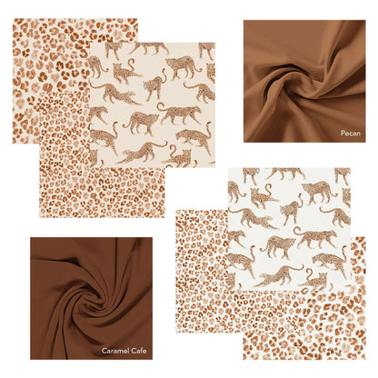 Leopard Spots - Medium - Sand - Cotton Jersey Knit