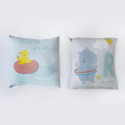 Sky Rhinos Baby Panel French Terry - Katia Fabrics - French Terry Knit - Sold per Panel 65cm / 26"