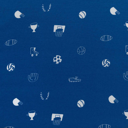 Glow in the Dark Jersey- Multi Sport - Blue - Katia Fabrics