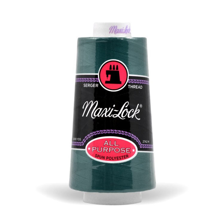 Maxi-lock All Purpose Polyester 50wt Serger Thread - 3000 yards each - Spruce