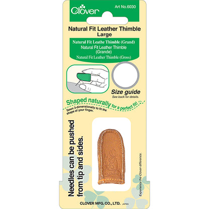 Clover - Natural Fit Leather Thimble Large