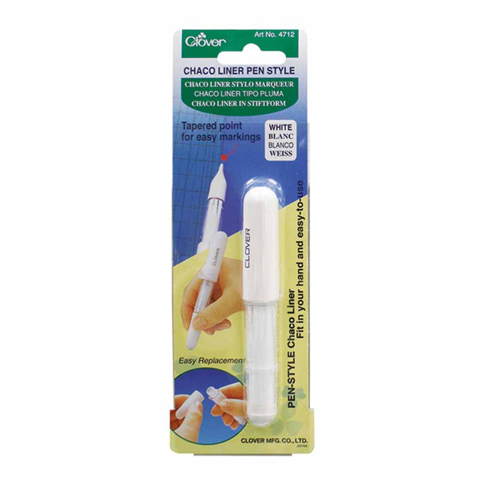 CLOVER 4712 - Pen Style Chaco Liner - White