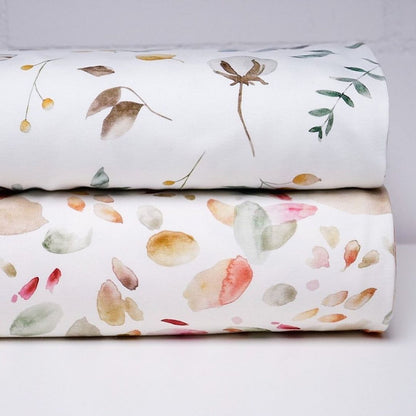 Abstract Leaves - Cotton Jersey Knit