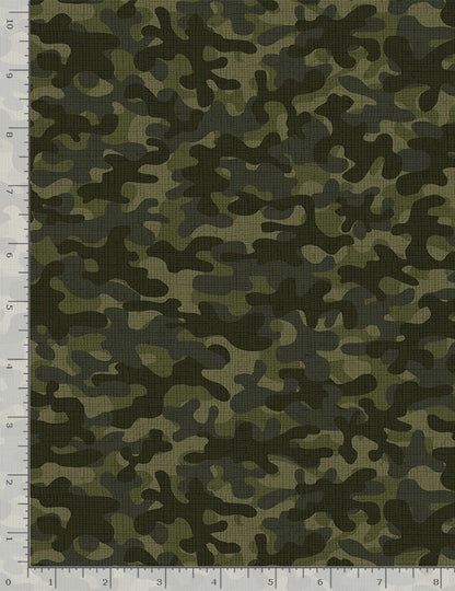 Green Camo Blender - Cotton Fabric