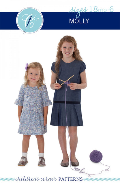 Children's Corner - Molly Dress Pattern - Sizes 6 month to 6 years