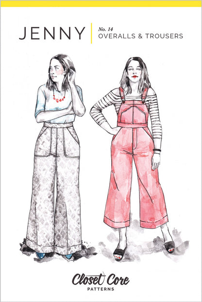 Jenny Overalls and Trousers - By Closet Core Patterns