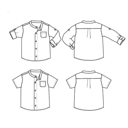 Ikatee - PARIS Kids Shirt - 3/12Y - Paper Sewing Pattern