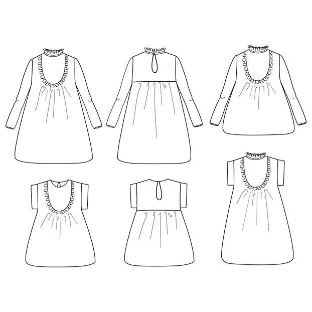 Ikatee - IDA shirt & dress - Kids 3/12 - Paper Sewing Pattern