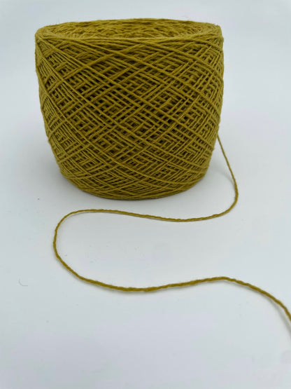 100% Cashmere Yarn - Deadstock Yarn - Made in Italy -  Bright Green - Heavy Lace Weight  - 135 grams on a cone