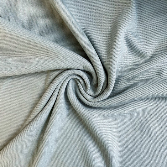 Bamboo Cotton Rib 2x2 - Ivory - Off White Ribbed Knit – Riverside Fabrics