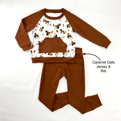 Caramel Cafe Uni Solid Cotton Rib Knit