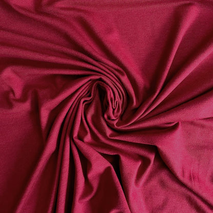 31" Remnant - Bamboo/Cotton Stretch Jersey - Scarlet