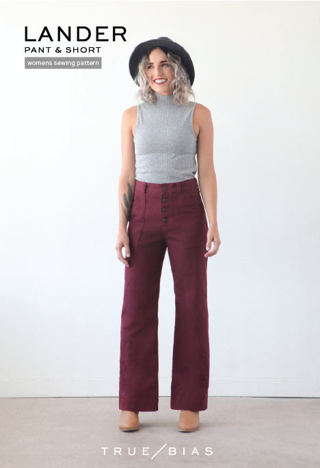 Lander Pants and Shorts - By True Bias Patterns