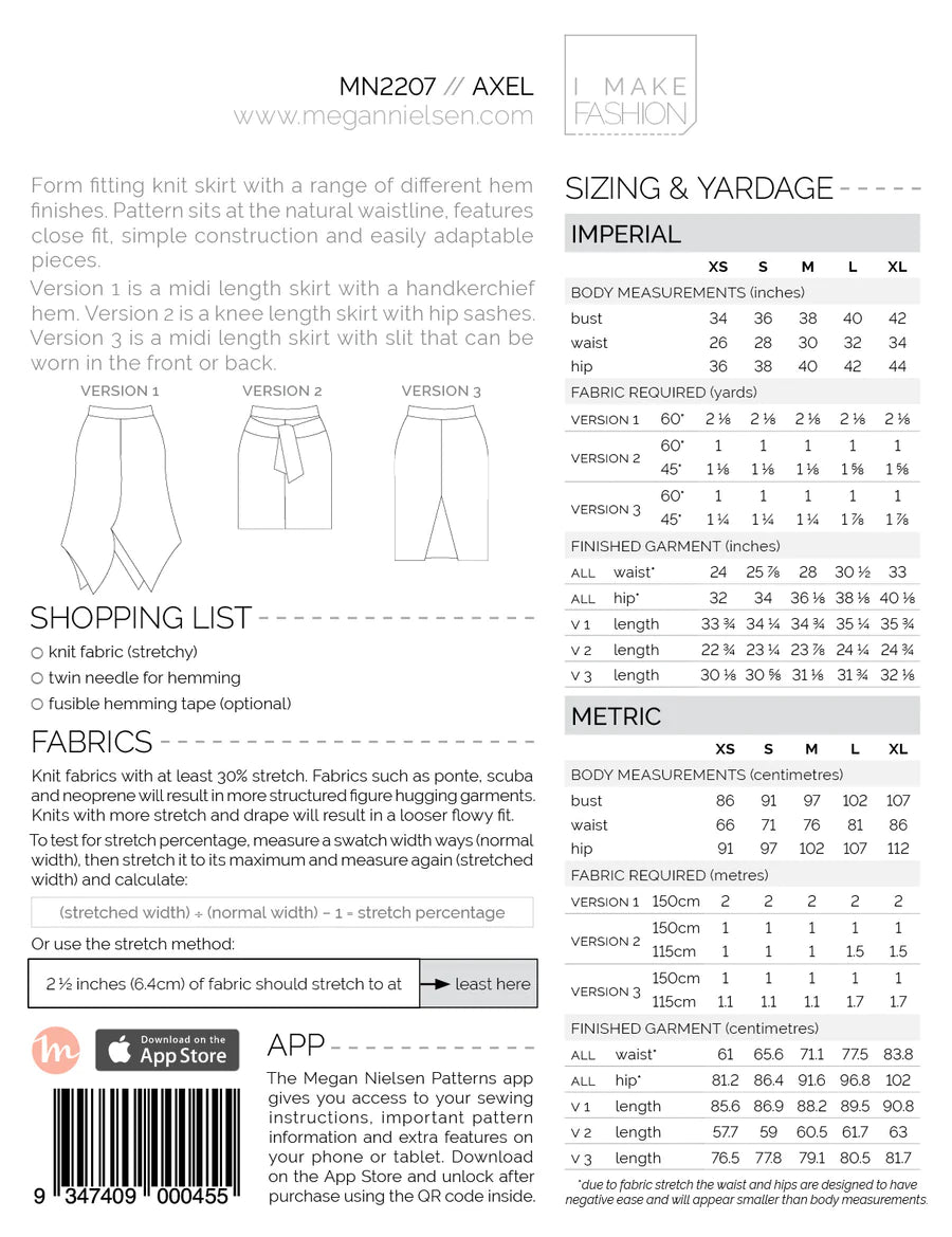 Axel Skirt Pattern