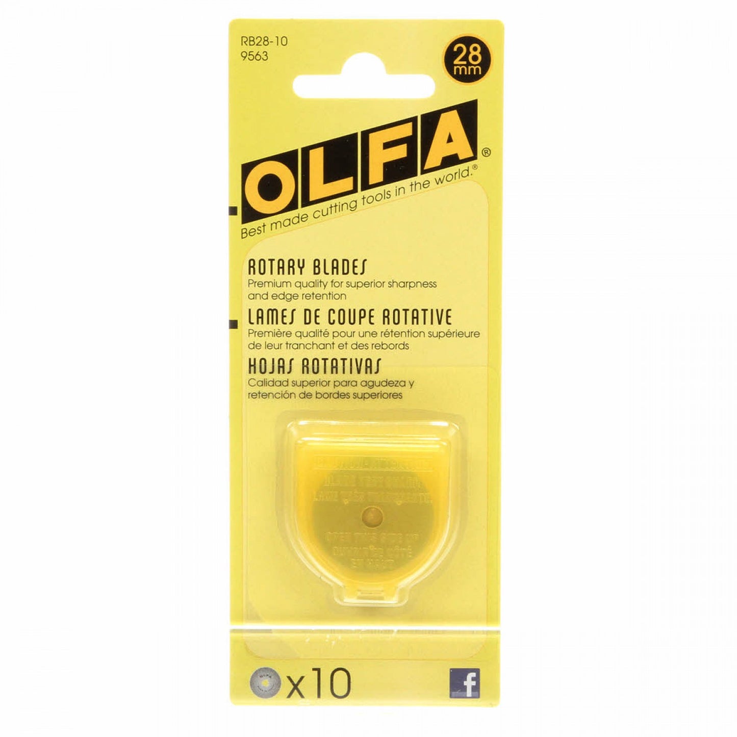 Olfa - 28mm Tungsten Tool Steel Rotary Blades - 10 pack