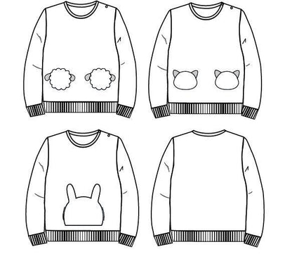 Ikatee - SINTRA sweatshirt - Baby 6M/4Y - Paper Sewing Pattern