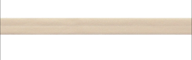 15mm (5/8") Matte Fold Over Elastic FOE - Nude