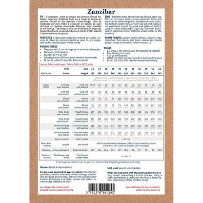 Ikatee - ZANZIBAR Top or Dress - Women 32-52 - Paper Sewing Pattern