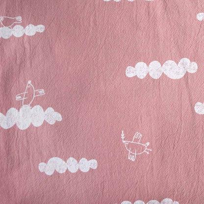Peacemaker - Doves - Pink - Rustic Cotton