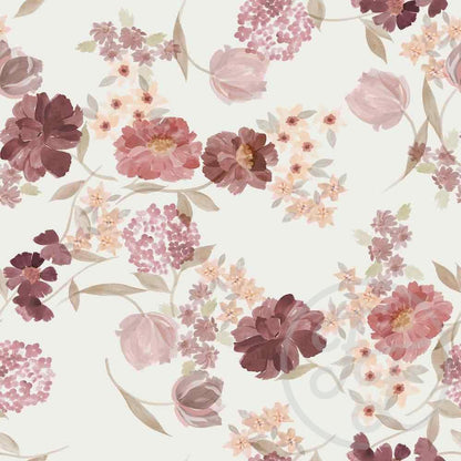 Vintage Floral Cotton Jersey Knit